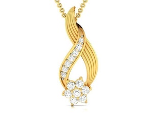 femmes pendentif bijoux or diamant bague sterling imprimable bijou mariage engagement collier mode beauté luxe pendentifs 3d print model - Mito3D