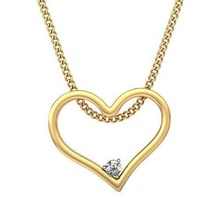 donne pendente gioielleria stampabile diamante oro argento nozze gioiello sterlina bianca cuore brillante platino prezioso collana ciondoli 3d print model - Mito3D