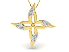 kadin kolye mücevher yazdırılabilir elmas altın gümüş düğün sterlin beyaz parlak platin değerli takı 3d print model - Mito3D