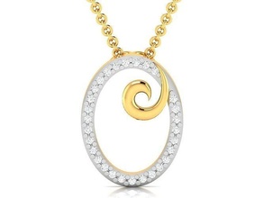 mulheres pingente jóias imprimível diamante ouro prata Casamento jóia esterlina branco brilhante platina precioso colar pingentes joalheria 3d print model - Mito3D