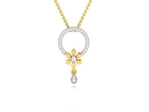 mulheres pingente jóias imprimível diamante ouro prata Casamento jóia esterlina branco brilhante platina precioso colar pingentes joalheria 3d print model - Mito3D