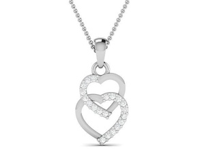 women pendant jewellery printable diamond gold silver wedding jewel sterling heart white brilliant platinum precious necklace pendants jewelry 3d print model - Mito3D