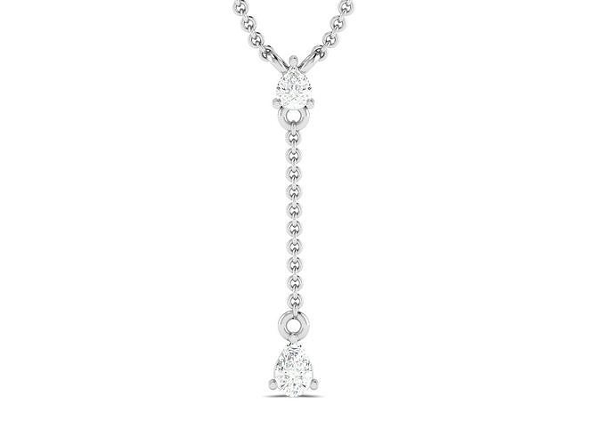 Frauen Anhänger Schmuck druckbar Diamant Gold Silber Hochzeit Juwel Sterling Weiß brillant Platin wertvoll Halskette 3D print model - Mito3D