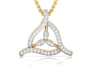 donne pendente gioielleria stampabile diamante oro argento nozze gioiello sterlina bianca brillante platino prezioso collana ciondoli delicato 3d print model - Mito3D