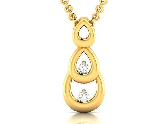 donne pendente gioielleria stampabile diamante oro argento nozze gioiello sterlina bianca brillante platino prezioso collana ciondoli 3D print model - Mito3D