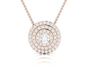 women pendant printable silver gem white diamond jewelry brilliant gold sterling platinum precious luxury chain necklace pendants 3d print model - Mito3D