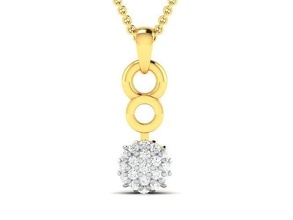 KADIN kolye mücevher yazdırılabilir elmas altın gümüş düğün sterlin beyaz parlak platin değerli takı 3d print model - Mito3D