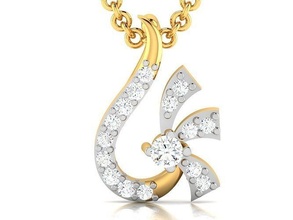 Frauen Anhänger Schmuck druckbar Diamant Gold Silber Hochzeit Juwel Sterling Weiß Platin wertvoll Halskette 3d print model - Mito3D