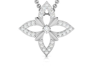donne pendente gioielleria stampabile diamante oro argento nozze gioiello sterlina bianca brillante platino prezioso collana ciondoli delicato 3d print model - Mito3D