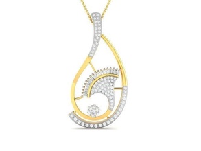 women pendant jewellery printable diamond gold silver wedding jewel sterling white brilliant platinum precious necklace pendants jewelry 3d print model - Mito3D