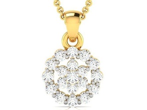 women pendant jewellery printable diamond gold silver wedding jewel sterling white brilliant platinum precious necklace pendants jewelry 3d print model - Mito3D