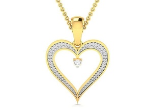 women pendant jewellery printable diamond gold silver wedding jewel sterling white brilliant platinum precious necklace pendants jewelry heart 3d print model - Mito3D