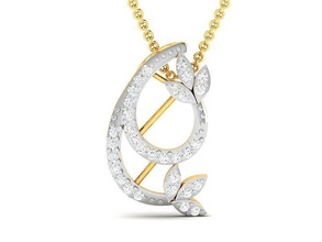 women pendant jewellery printable diamond gold silver wedding jewel sterling white brilliant platinum precious necklace pendants jewelry delicate 3d print model - Mito3D