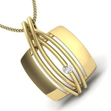 Frauen Anhänger Juwel Hochzeit Engagement Schmuck druckbar Diamant Silber Gold Sterling Weiß brillant Platin Luxus wertvoll Halskette Frau 3d print model - Mito3D