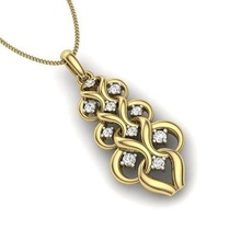 women pendant 3d printable stl jewelry gold silver platinum sterling gems gemstone jewel classic lever brilliant emerald halo diamond pendants 3d print model - Mito3D