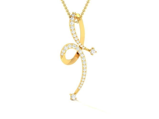 Frauen Anhänger Hochzeit Schmuck druckbar Weiß Juwel Halskette Gold Silber Platin Engagement brillant Solitär Diamant 3D print model - Mito3D