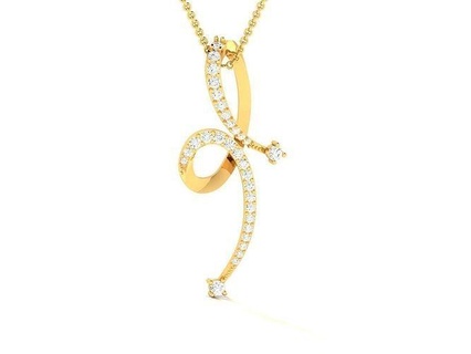 donne pendente nozze gioielleria stampabile bianca gioiello collana ciondoli oro argento platino Fidanzamento brillante solitario diamante 3d print model - Mito3D