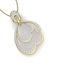 KADIN kolye takı moda Aksesuarlar altın elmas Kadın tasarım Feng Shui kalp gümüş yazdırılabilir yüzük sterlin insan mücevher 3d print model - Mito3D