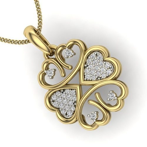 KADIN kolye kalp takı moda Aksesuarlar altın elmas Kadın tasarım gümüş yazdırılabilir yüzük sterlin insan mücevher 3D print model - Mito3D