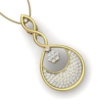 women pendant 3d print model diamond heart jewelry fashion accessories gold woman design ring wedding pendants silver printable sterling human necklace 3d print model - Mito3D