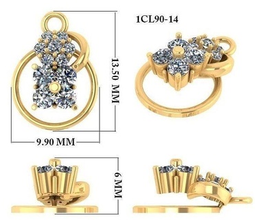 KADIN kolye 3dm 1render detay mücevher yazdırılabilir elmas altın gümüş düğün sterlin beyaz parlak platin değerli takı 3d print model - Mito3D