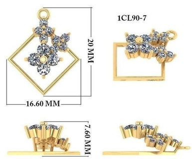 KADIN kolye 3dm 1render detay mücevher yazdırılabilir elmas altın gümüş kolye düğün mücevher sterlin beyaz parlak platin değerli kolye kolye kolye kolye takı takı kolye 3d print model - Mito3D