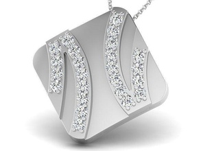 mulheres pingente 3dm render jóias imprimível gema diamante ouro prata casamento noivado jóia joalheria esterlina branco brilhante platina luxo precioso colar pingentes 3d print model - Mito3D