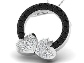 women pendant 3dm render jewellery printable gem diamond gold silver wedding engagement jewel jewelry sterling white brilliant platinum luxury precious necklace pendants 3d print model - Mito3D