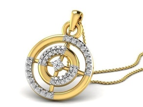mulheres pingente 3dm render jóias imprimível gema diamante ouro prata Casamento noivado jóia esterlina branco brilhante platina luxo precioso colar pingentes joalheria 3d print model - Mito3D