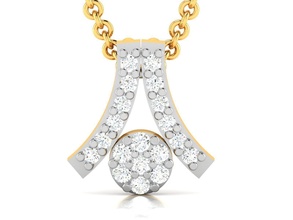 women pendant 3dm render gem wedding engagement jewel jewellery printable diamond silver gold jewelry sterling white brilliant platinum luxury precious necklace pendants 3d print model - Mito3D