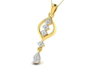 donne pendente 3dm render gioielleria stampabile gemma diamante oro argento nozze fidanzamento gioiello sterlina bianca brillante platino lusso prezioso collana ciondoli 3d print model - Mito3D