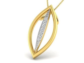 frauen anhänger 3dm schmuck druckbar juwel diamant gold silber hochzeit engagement sterling weiß brillant platin luxus wertvoll halskette 3d print model - Mito3D