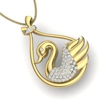 Frauen Anhänger 3dm Schmuck druckbar Juwel Diamant Gold Silber Hochzeit Engagement Weiß brillant Platin Luxus wertvoll Halskette 3d print model - Mito3D