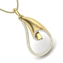 kadin kolye 3dm vermek mücevher elmas gümüş altın takı sterlin beyaz parlak yazdırılabilir kalp aşk platin 3d print model - Mito3D