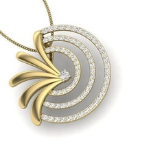 mulheres pingente 3dm render diamante coração joalheria moda acessórios ouro mulher Projeto anel Casamento pingentes prata imprimível esterlina humano jóia 3d print model - Mito3D