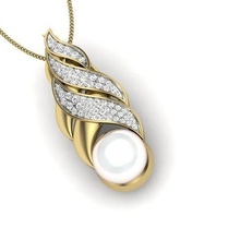 women pendant 3dm render jewelry fashion accessories gold diamond woman pendants silver printable ring sterling necklace engagem wedding engagement design 3d print model - Mito3D