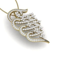 women pendant 3dm render jewellery printable gem diamond gold silver wedding jewel sterling white brilliant platinum luxury precious necklace pendants jewelry heart 3d print model - Mito3D