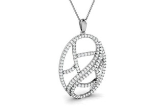 frauen anhänger 3dm diamant druckbar hochzeit engagement juwel schmuck italienisch gold weiß brillant platin luxus wertvoll halskette halsketten zart 3d print model - Mito3D
