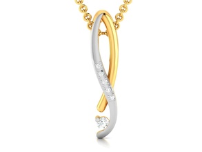 donne pendente 3dm render gemma nozze Fidanzamento gioiello gioielleria stampabile diamante argento oro sterlina bianca brillante platino lusso prezioso collana ciondoli 3d print model - Mito3D