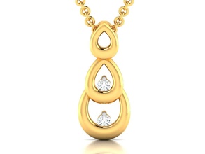 Frauen Anhänger 3dm Juwel Hochzeit Engagement Schmuck druckbar Diamant Silber Gold Sterling Weiß brillant Platin Luxus wertvoll Halskette 3d print model - Mito3D