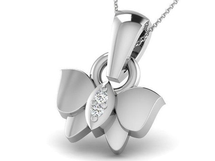 donne pendente 3dm render dettaglio gioielleria stampabile gemma diamante oro argento nozze gioiello farfalla sterlina bianca brillante platino lusso prezioso collana ciondoli 3d print model - Mito3D