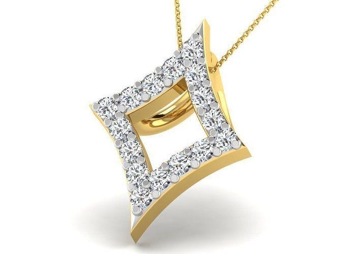 women pendant 3dm render detail jewellery printable gem diamond gold silver wedding engagement jewel jewelry sterling white brilliant platinum luxury precious necklace pendants 3D print model - Mito3D