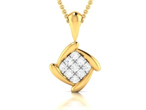 Frauen Anhänger 3dm render detail Schmuck Halskette diamond Silber gold sterling weiß genial bedruckbar ist gem Juwel - brillant Anhänger-Halskette 3d print model - Mito3D