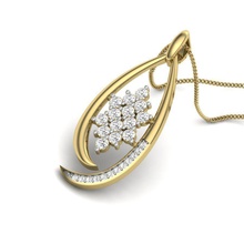 Frauen Anhänger 3dm render-detail 3d-Druck Modell Schmuck diamond Silber gold genial gem bedruckbar ist Halskette sterling weiß - 3d print model - Mito3D