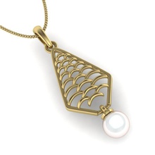 Frauen Anhänger 3dm render-detail 3d-Druck Modell Schmuck diamond Silber gold genial gem bedruckbar ist Halskette sterling weiß - 3d print model - Mito3D