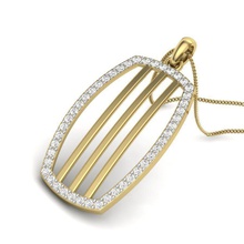 Frauen Anhänger 3dm render-detail 3d-Druck Modell Schmuck Halskette diamond Silber gold genial bedruckbar ist gem sterling - 3d print model - Mito3D