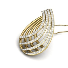 Frauen Anhänger 3dm render-detail 3d-Druck Modell Schmuck Halskette diamond Silber gold sterling weiß genial bedruckbar ist gem engagement Juwel - 3d print model - Mito3D