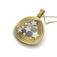 kadınlar 3dm işlemek detay 3d yazıcı modeli kolye takı mücevher elmas Gümüş altın parlak gem yazdırılabilir sterling beyaz 3d print model - Mito3D