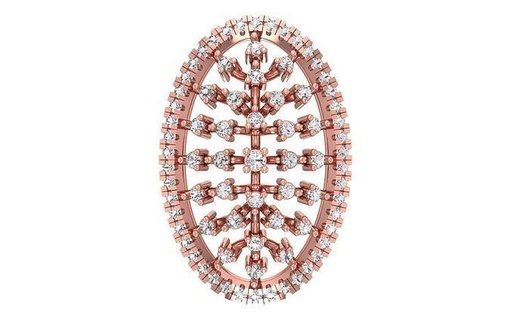 femmes pendentif 3dm stl obj fbx rendre détails Collier circulaire précieux imprimable bijou gemme engagement pendentifs bijoux diamant cocarde cocktail fantaisie 3d print model - Mito3D