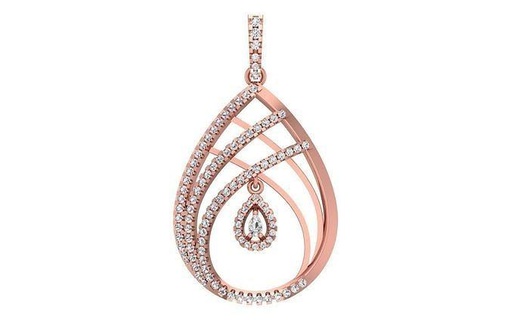 women pendant 3dm stl obj fbx render details necklace circular precious printable jewel gem engagement pendants jewelry diamond roundel cocktail fancy 3d print model - Mito3D